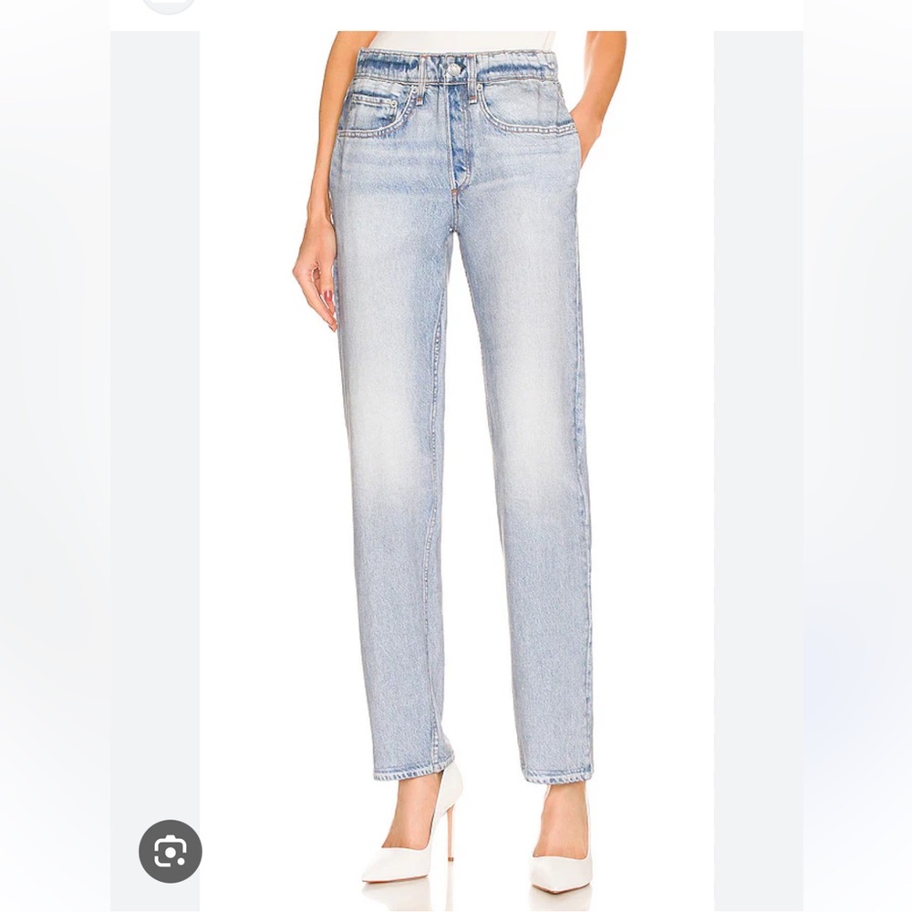 rag & bone Light Wash Straight Leg Jeans